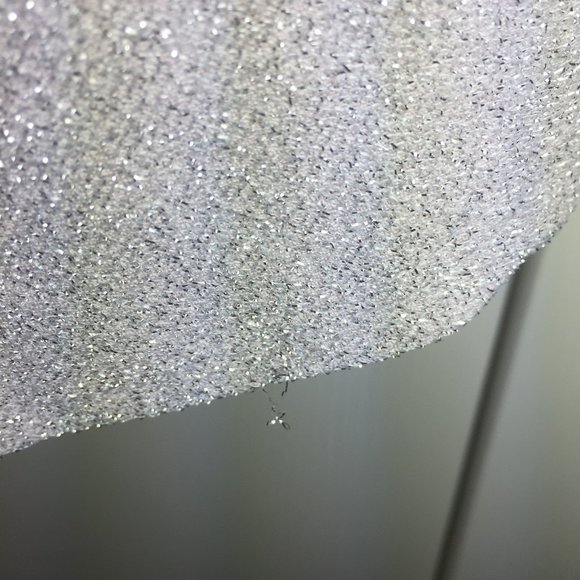 SILVER SPARKLE SPAGHETTI STRAP TOP - Picture 6 of 7